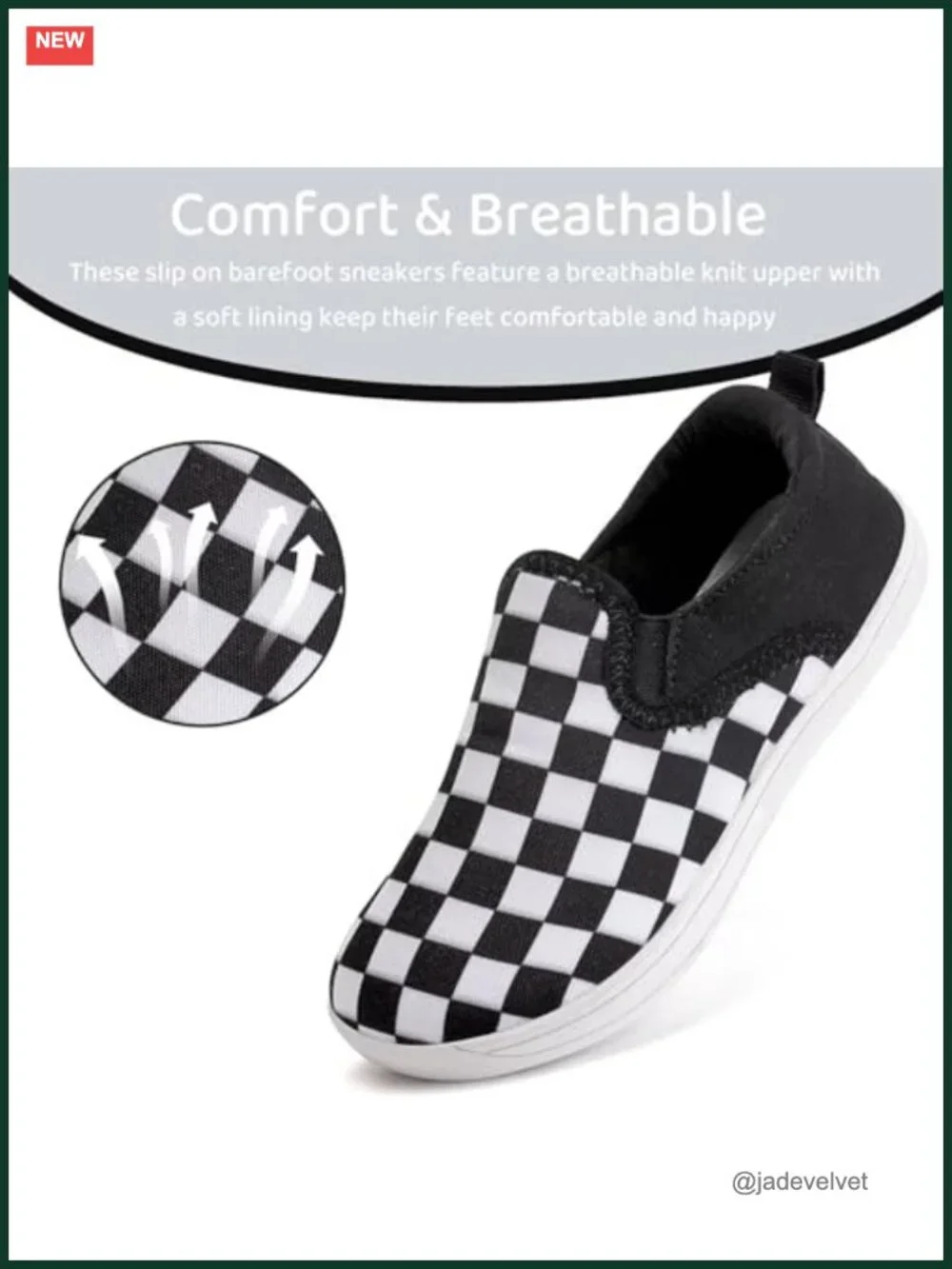 Toddler Wide Barefoot Slip On Sneakers Canvas Zero Drop Sole